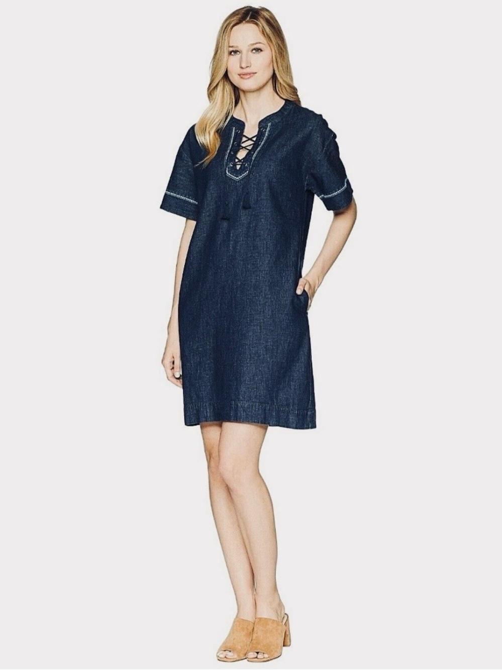 LAUREN Ralph Lauren 💯% Cotton Denim Dress